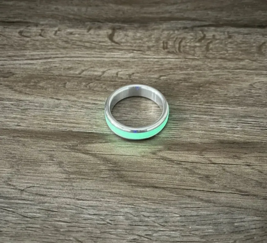 Wholesale Lumiglo Aluminum Cockring Glow in the Dark Cock Ring Cring