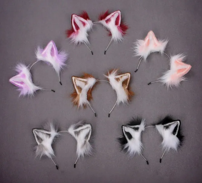 Wolf Realistic Ears Headband