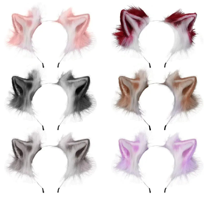 Wolf Realistic Ears Headband