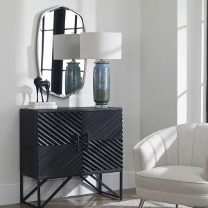 Zadie Ebony Accent Cabinet