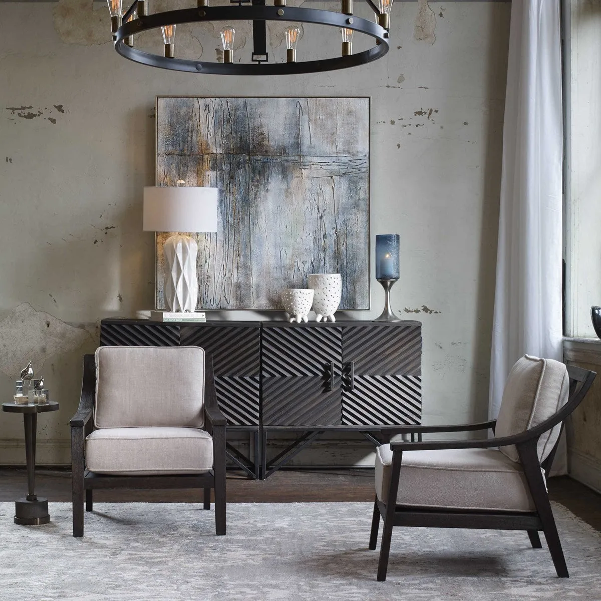 Zadie Ebony Accent Cabinet